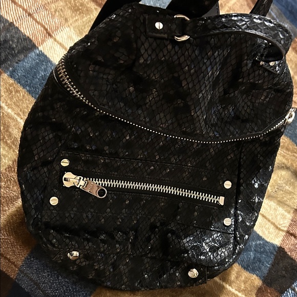 Milly Black Textured Backpack - Picture 3 of 9